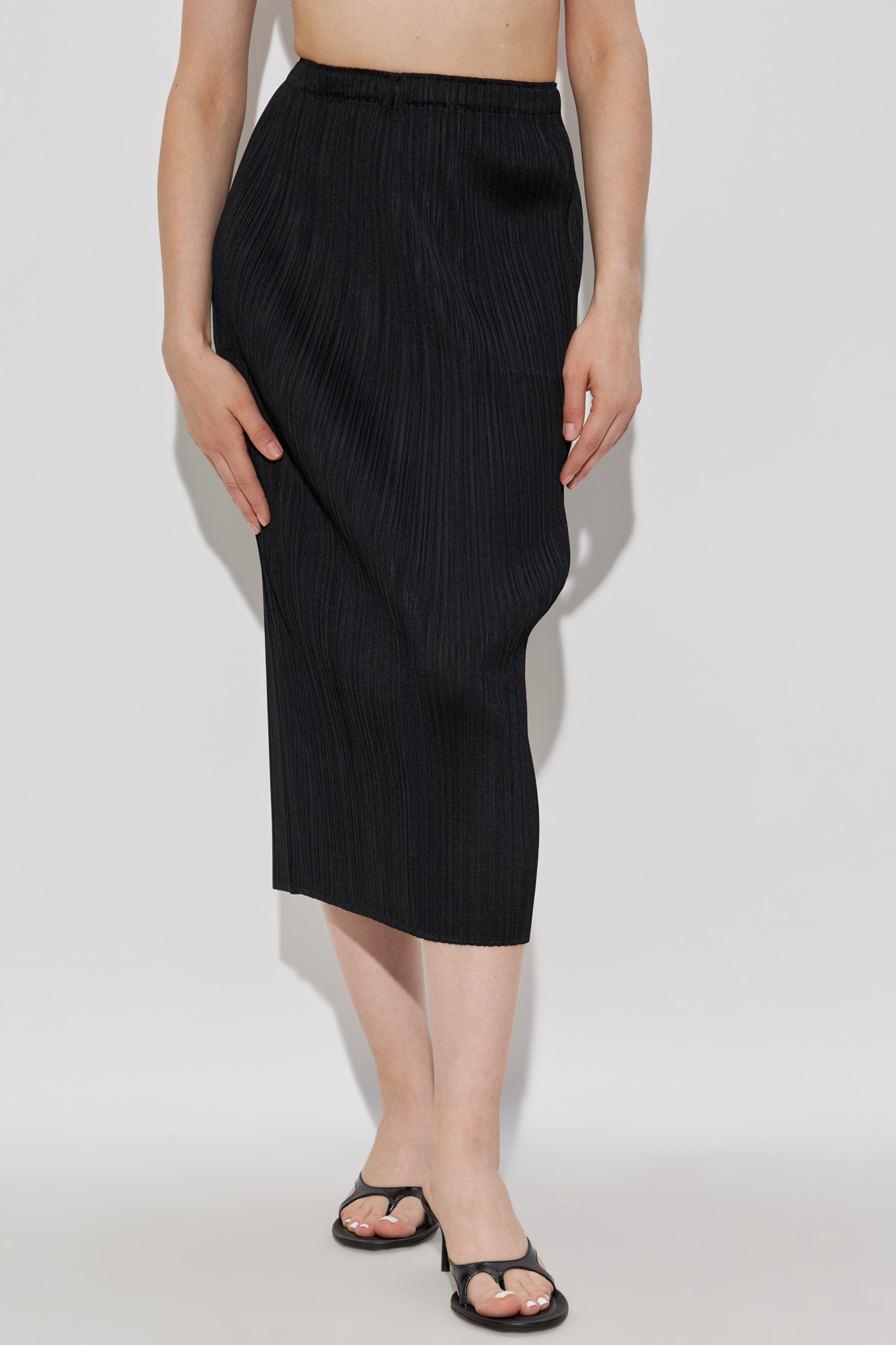 PLEATS PLEASE ISSEY MIYAKE｜SKIRTS (PP57JG112-12) Efficient Square Skirt in Black by Pleats Please Issey